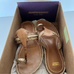 Johnston & Murphy Women's Tan Sandals 6 1/2 woman’s